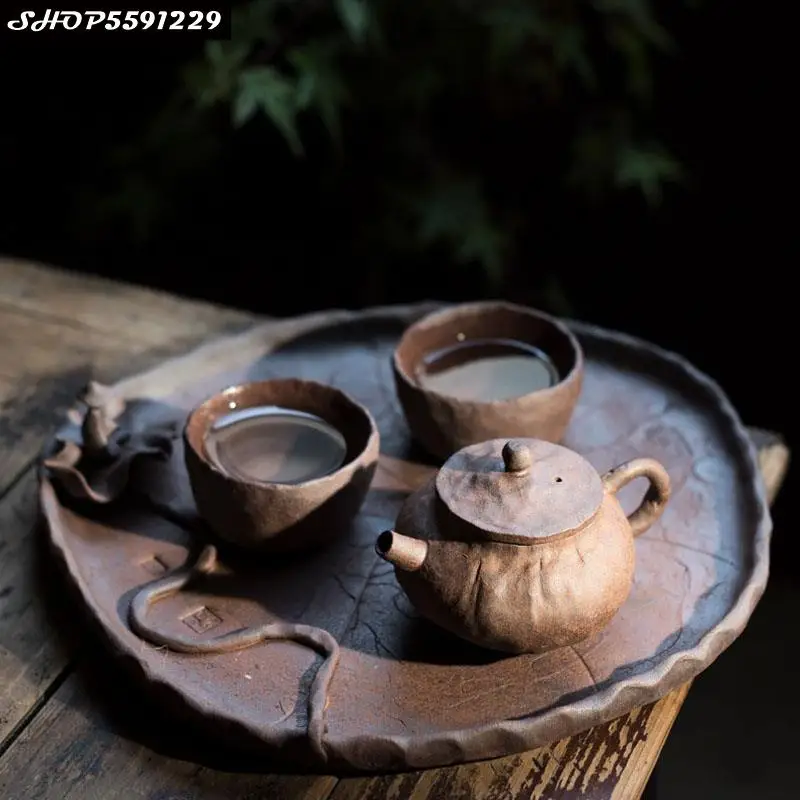 

Японский ретро фоточайник керамический бытовой маленький семейный аксессуар для чая Подставка под кружку аксессуары для дома