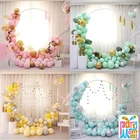 121 шт., светло-зеленые, желтые, розовые, золотые, лазерные аксессуары для дня рождения