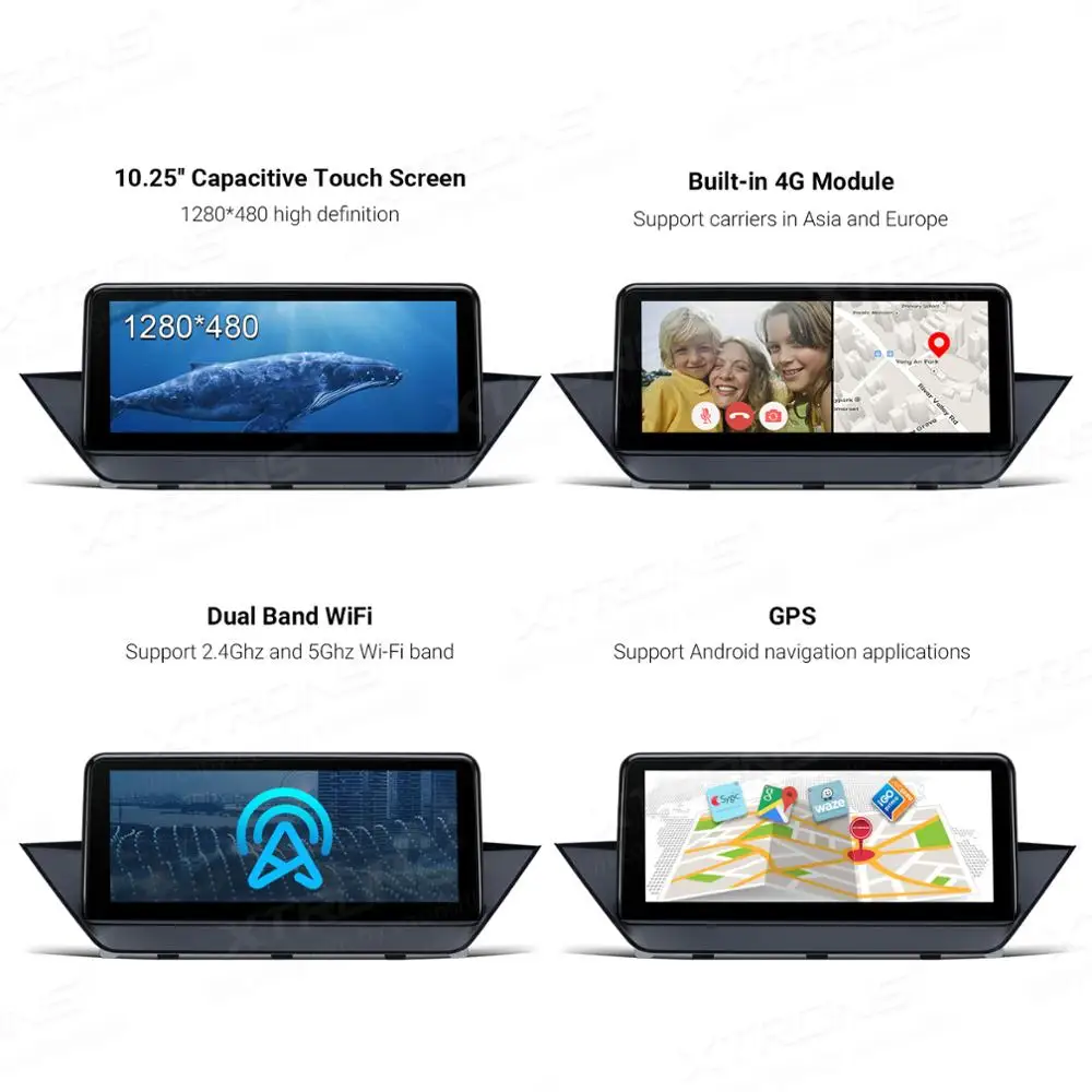 XTRONS 10 25 дюйма Qualcomm Snapdragon Bluetooth 5 0 Android автомобильный радиоплеер GPS для BMW X1 E84 2009 2015