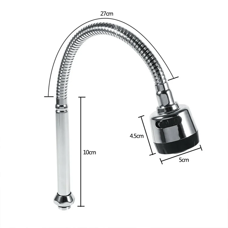 

Stainless Steel 360s Degree Swivel Faucet Hose Kitchen Bathroom Adjustable Pipe Fittings DTT88