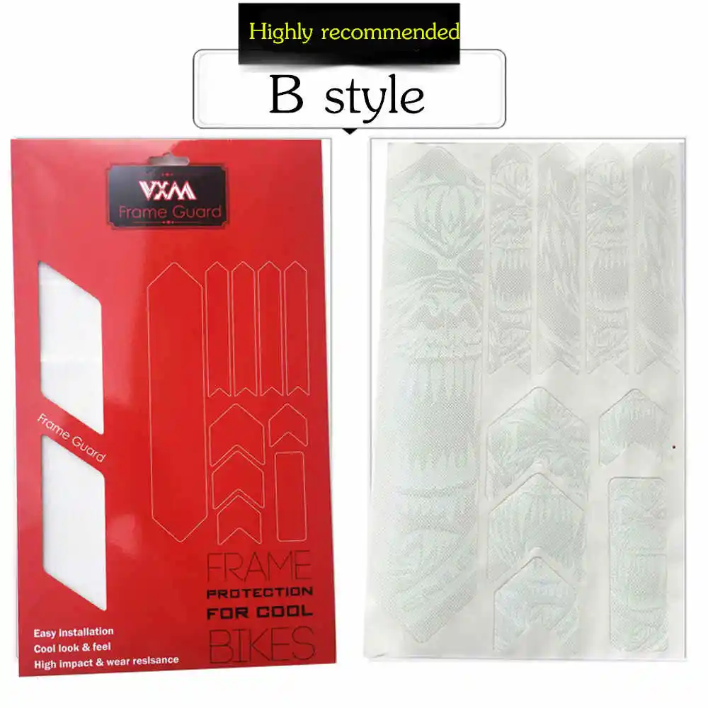 3D наклейка на раму велосипеда устойчивая к царапинам Защитная Наклейка s съемная
