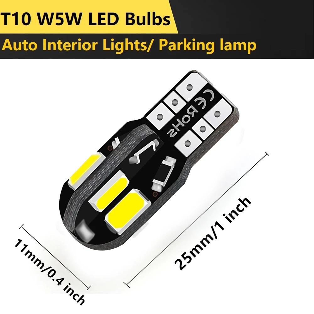 10светодиодный LED W5W Canbus T10 светильник для Opel Astra g/gtc/j/h Corsa Antara Meriva Zafira Insignia Mokka любой