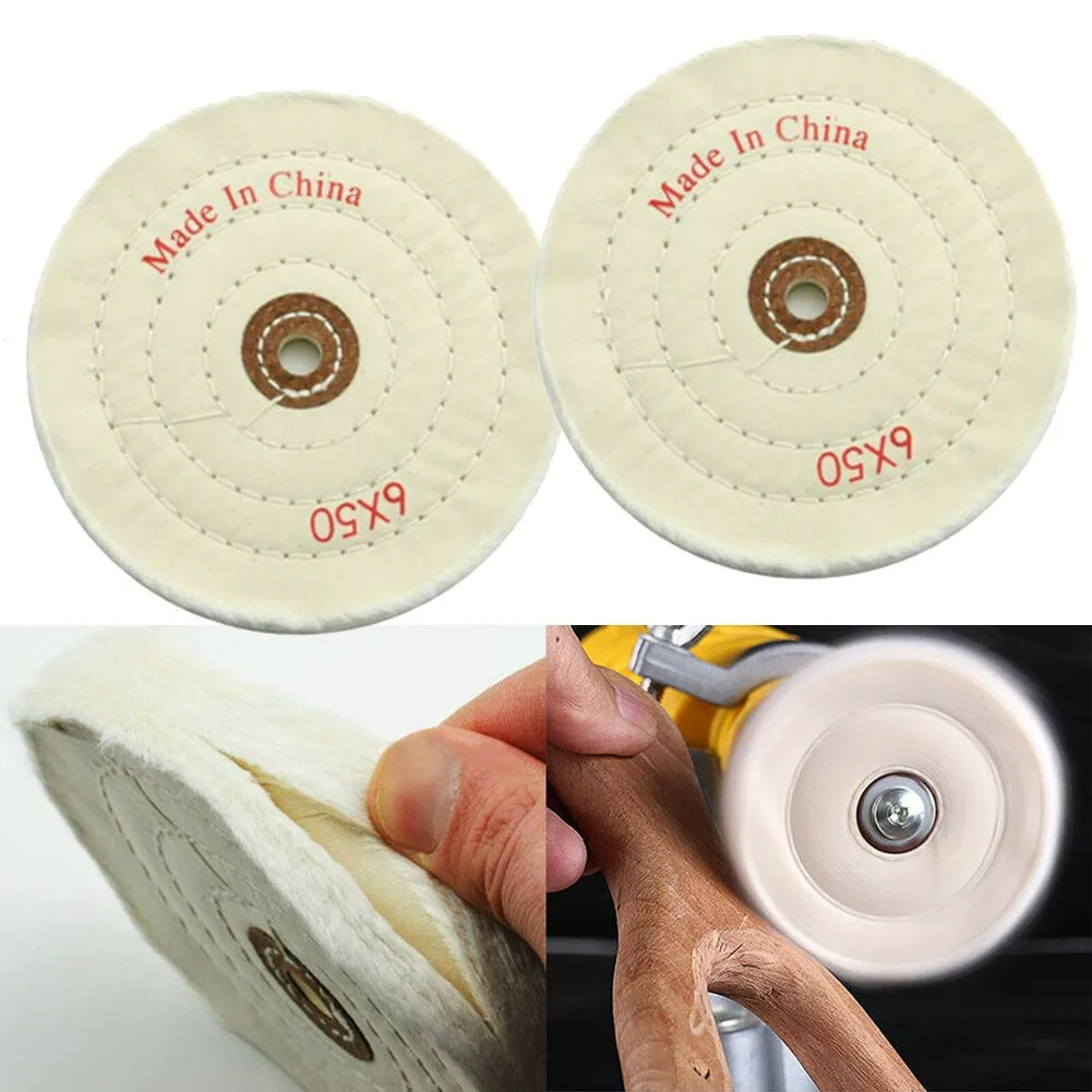 

6\\\\\\\\\\\\\\\" Buffing Wheel Buffing Cleaning Cotton For 150mm Grinder Pad Polishing Wheel