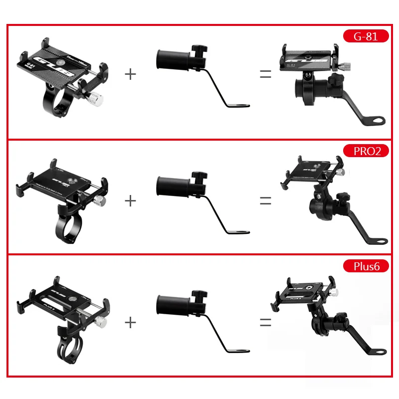 Aluminum Bicycle Phone Holder MTB Mountain Road Bike Motorcycle Universal Handlebar Clip Stand for 3.5&quot to 7.5&quot Smartphones GPS | Спорт