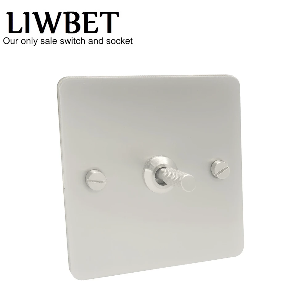 1 Gang светильник переключатель и щетка Нержавеющая сталь Панель 2 способ