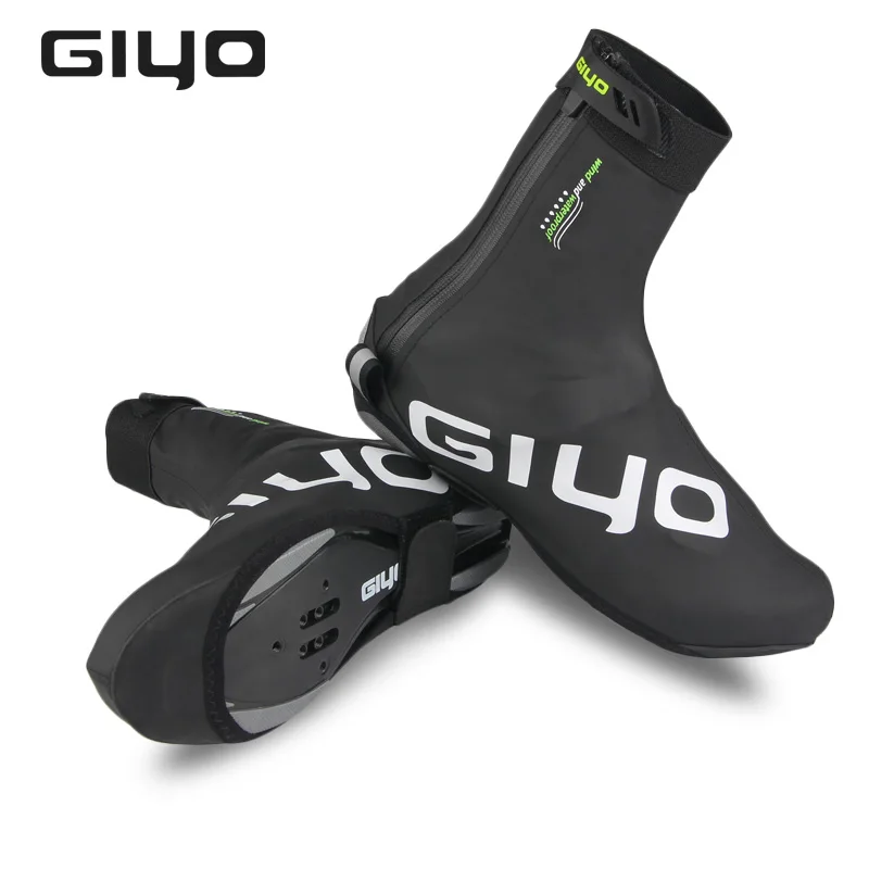 

GIYO Cycling Bicycle Shoe Covers Waterproof Bike Overshoes Reflective Windproof MTB Road Winter Fleece Warm Bike Lock Protector