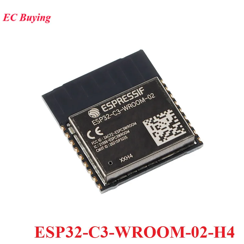 ESP32-C3-WROOM-02 ESP32-C3-MINI-1 WROOM 02 N4 H4 2 4 GHz ESP32 BLE 5 0 WiFi Bluetooth-совместимый беспроводной модуль -