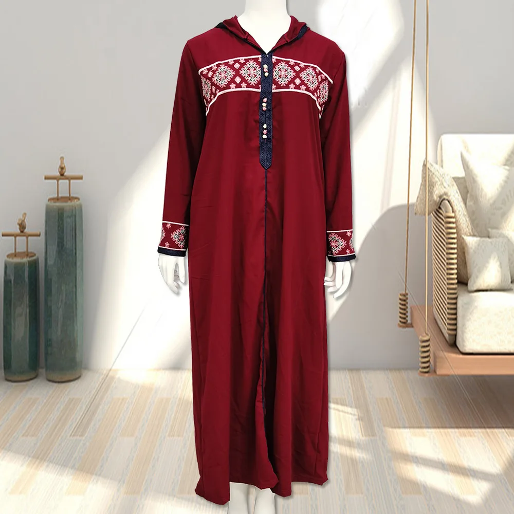 

Muslim dress women's dress Middle East skirt Middle East embroidered Robe