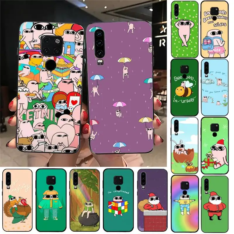 

Cartoon Funny big eyes ketnipz Phone Case For Huawei Nova3I 3E mate9 10 20lite 20Pro 40 30pro funda case