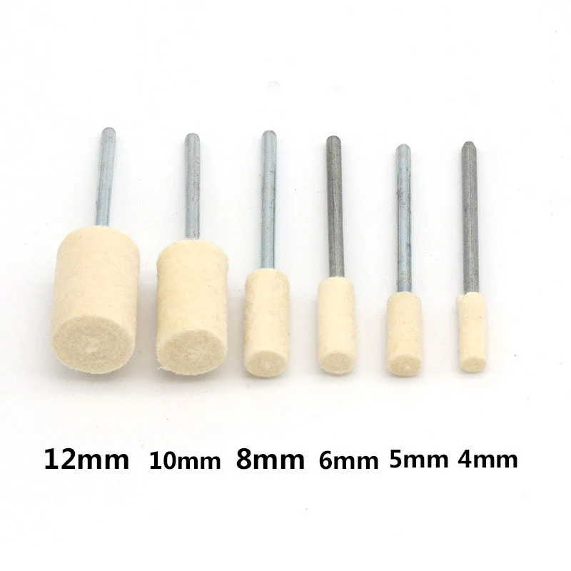 1 шт. цилиндрический шерстяной войлок шлифовальный круг с 2 35 мм хвостовиком