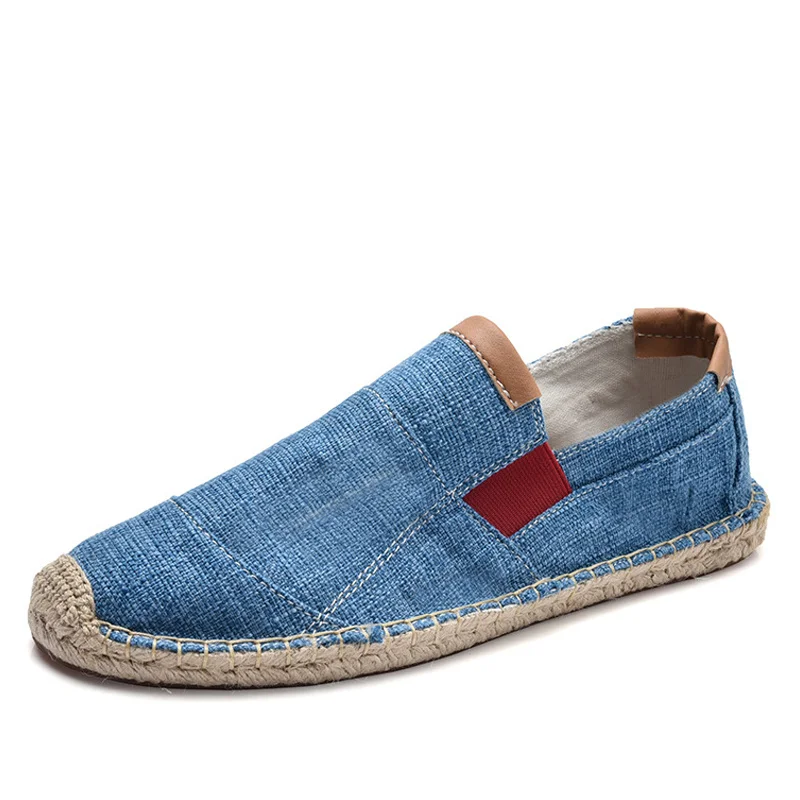 

Newest Mens Shoes Casual Male Breathable Canvas Casual Shoes Men Chinese Fashion Soft Slip on Espadrilles for Men Loafers