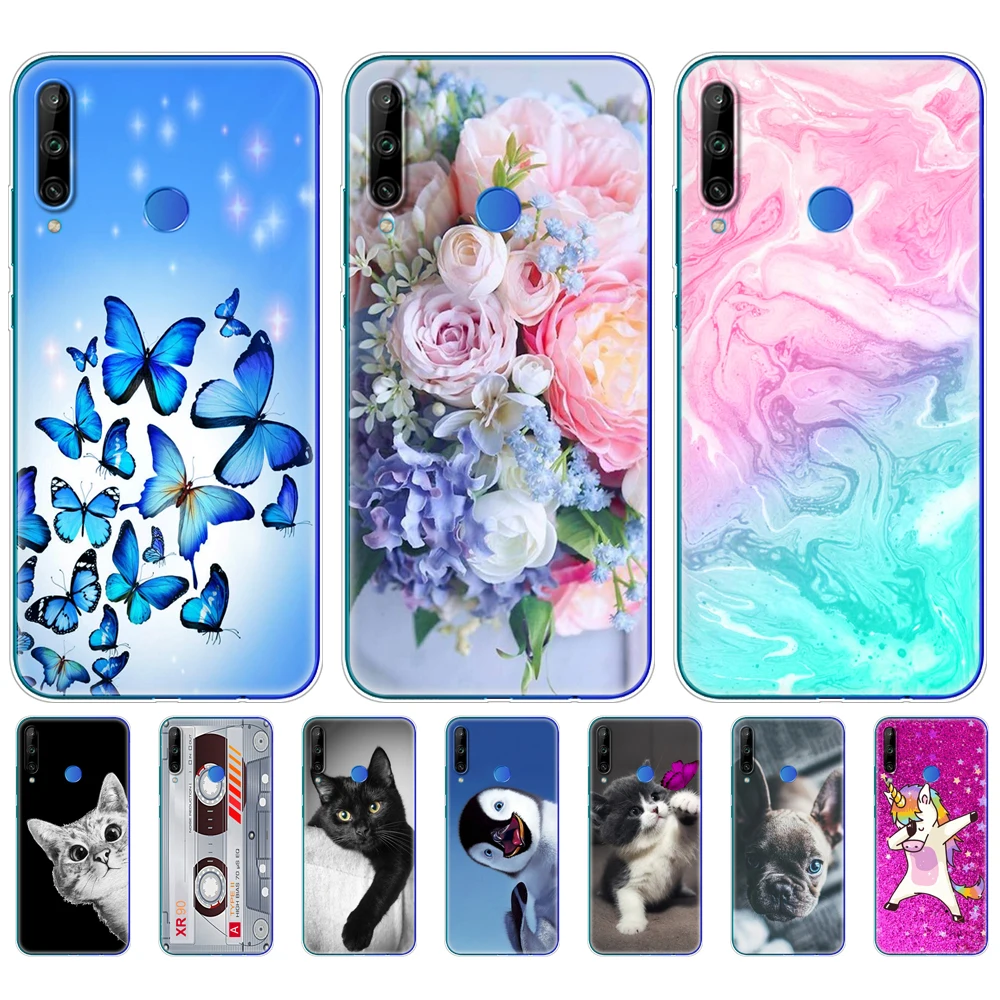 

Silicon Case For HONOR 9C Case 6.39" Soft Tpu Phone Cover On Huawei Honor 9C 9 C AKA-L29 Back Bag Protective Coque Bumper