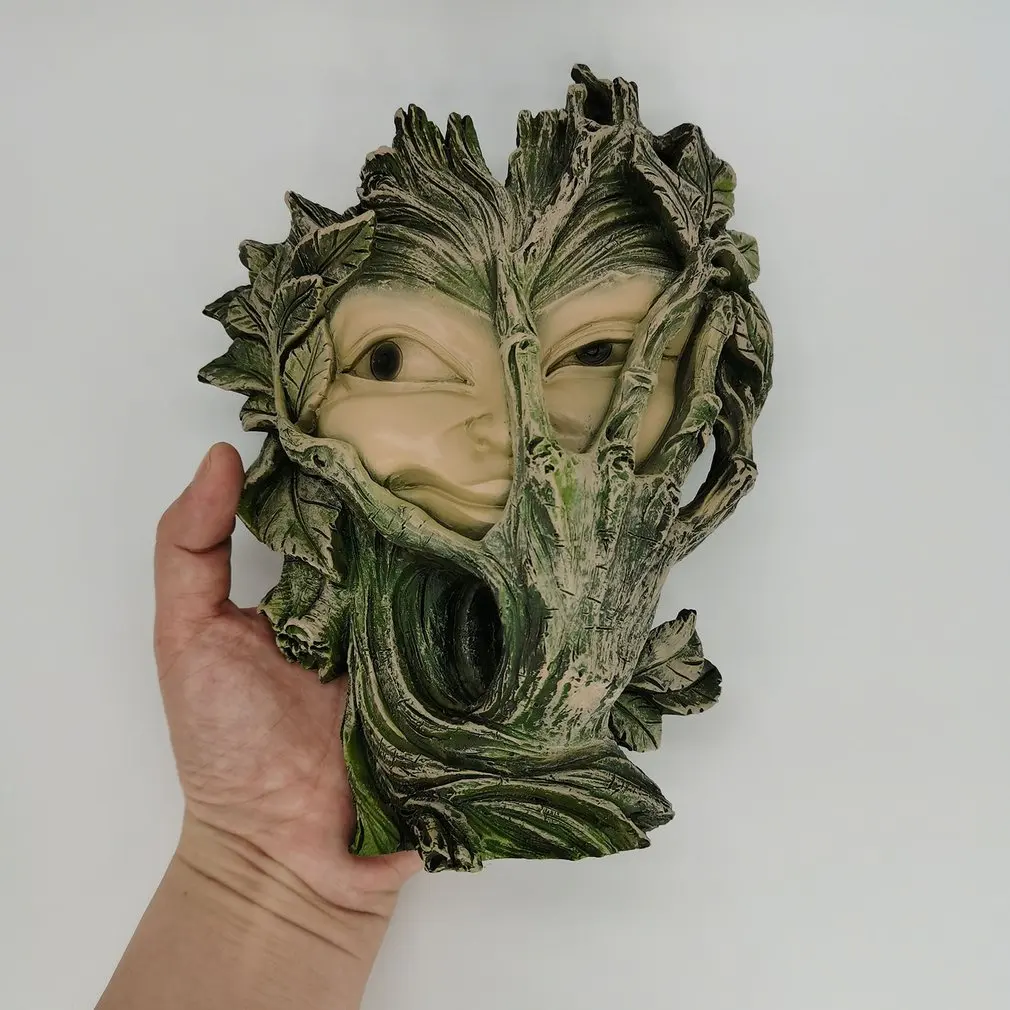 

Garden Statue Resin Lawn Figurine Hanging Yard Art Peeker Whimsical Tree Face Sculpture Decoration Outdoor Gardening Decor