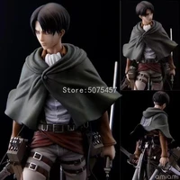 20cm attack on titan anime figure artfx j action figure rival rivaille 417 375 eren yeager 390 figurine toy