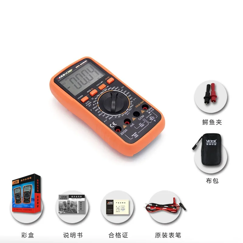 

VC980 + 6000 NCV RMS Multimetro