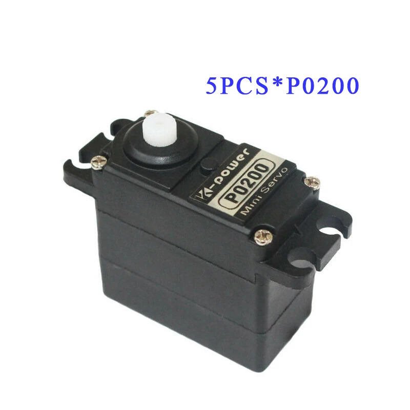 

5 шт. K-power P0200 Аналоговый сервопривод 3 кг JR вилка пластиковый сервопривод стандартного размера сервопривод для радиоуправляемых моделей