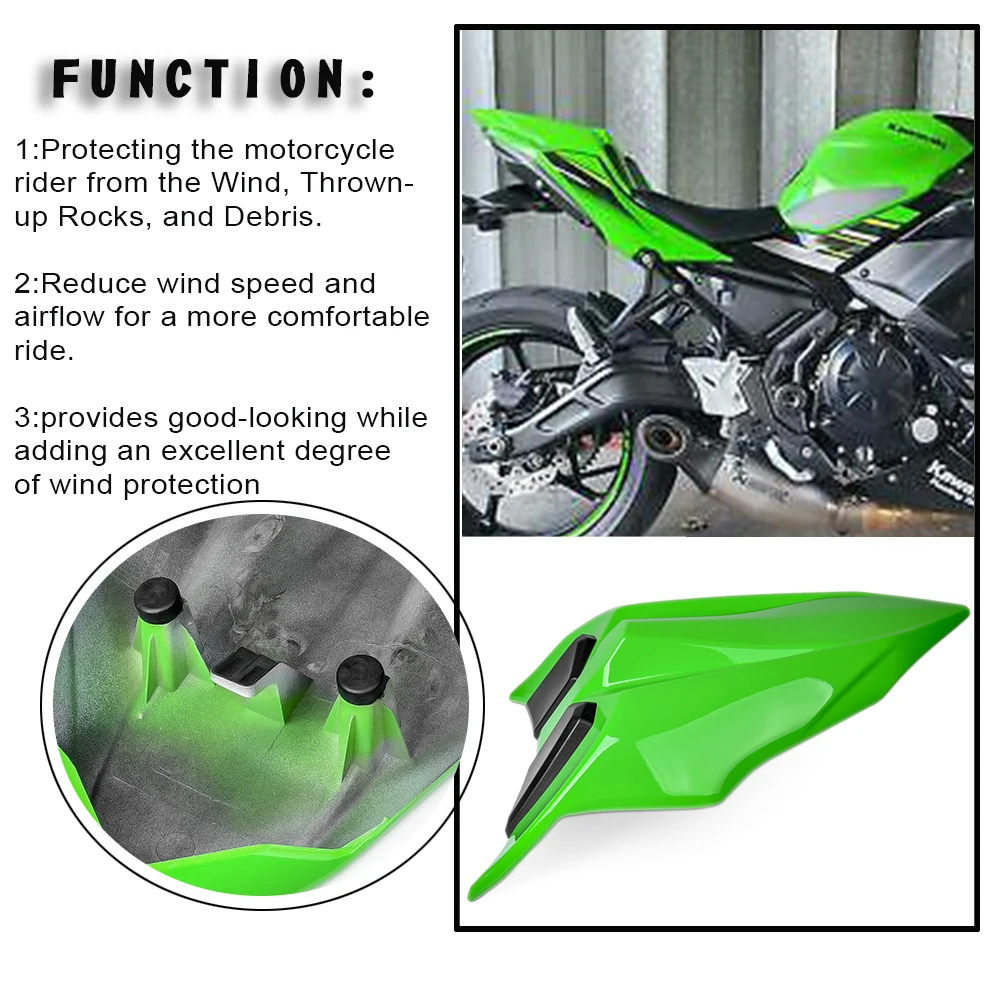 Накладка на заднее сиденье мотоцикла хвостовая часть обтекателя Для Kawasaki Z650 NINJA