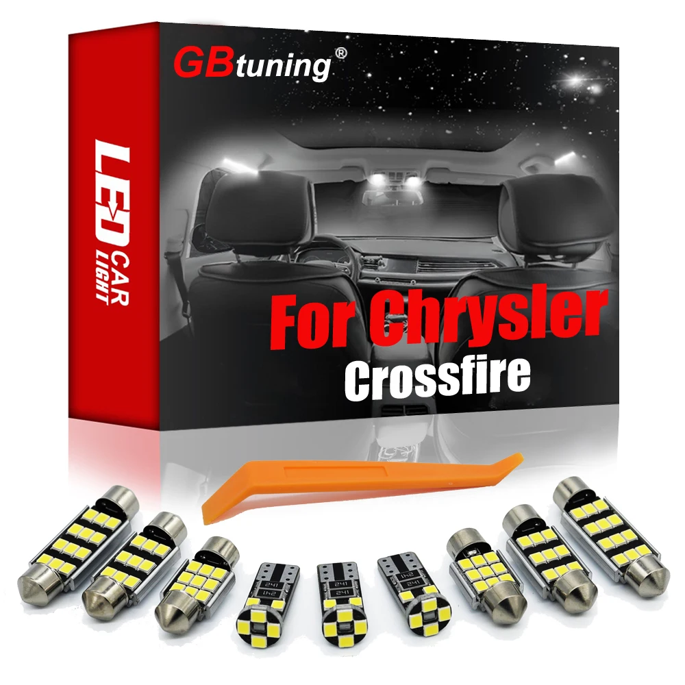 

Gbтюнинг Canbus светодиодный для Chrysler Crossfire Roadster 2003-2008 купол автомобиля внутренняя лампа багажника светильник комплект аксессуаров для чтения