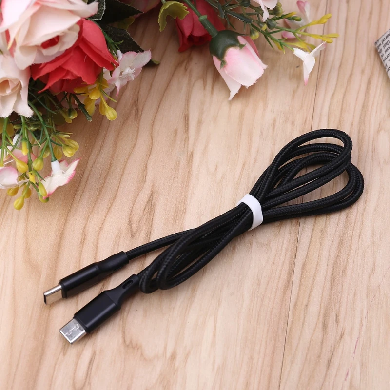 Новинка 2021 100 см нейлоновый универсальный кабель Type C на USB зарядный шнур провод