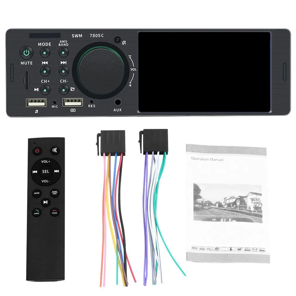 

Touch Screen Version 4 Inch High-definition Dual USB Car MP5 Player Wireless Hands-free Reversing Video Card USB Drive