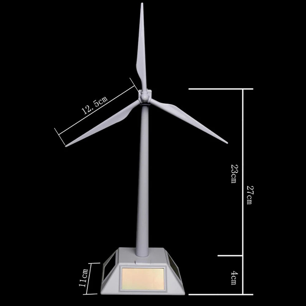 

DIY Solar Power Rotating Base Windmill Wind Turbine Model Desktop Science Toy improve ability children suitable brain developed
