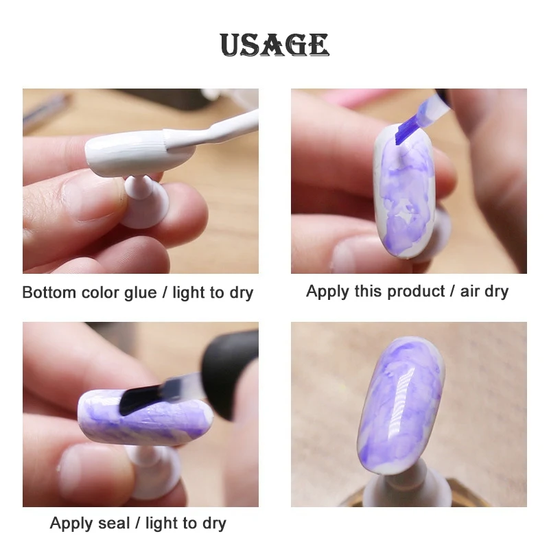 Новые акварельные чернила лак для ногтей гель с рисунком цветения дымовой эффект