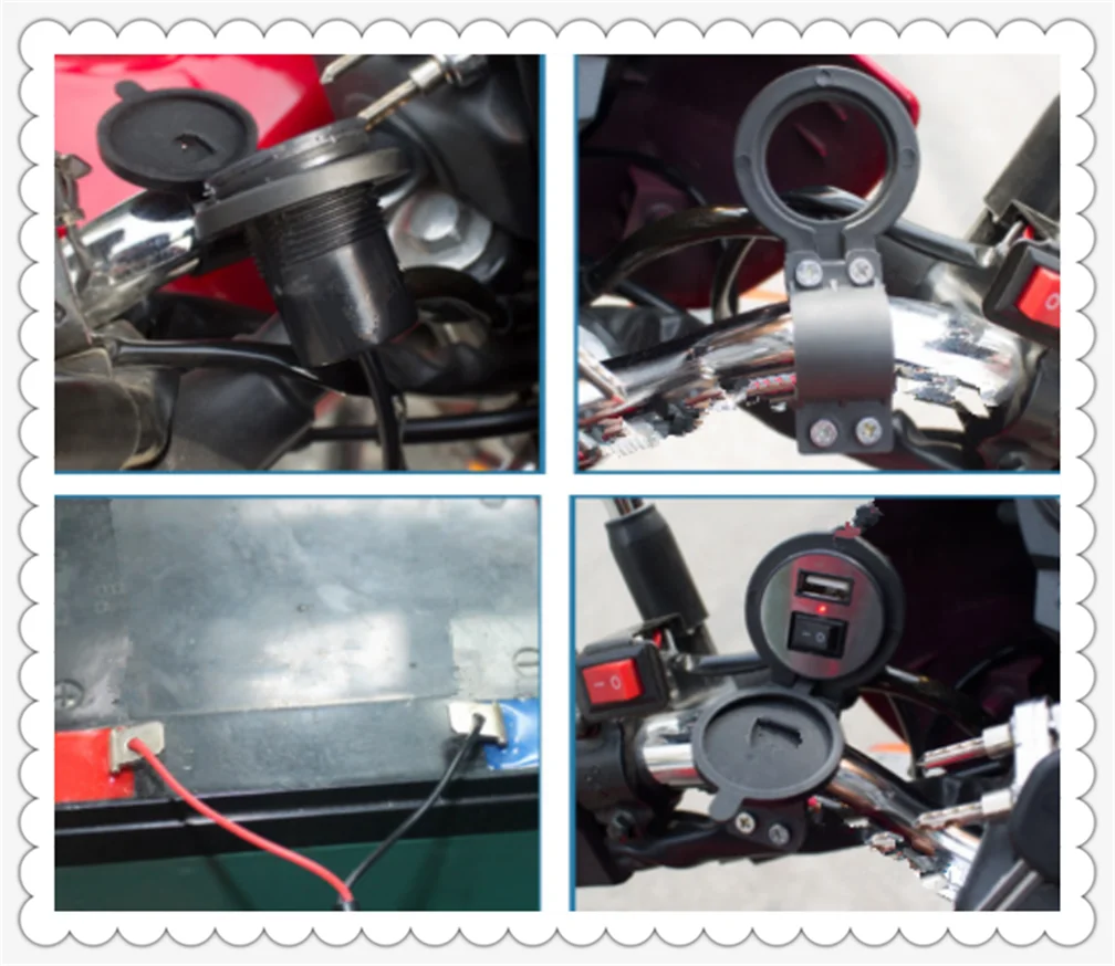 Мотоцикл модифицированный USB Мобильный телефон зарядное устройство с