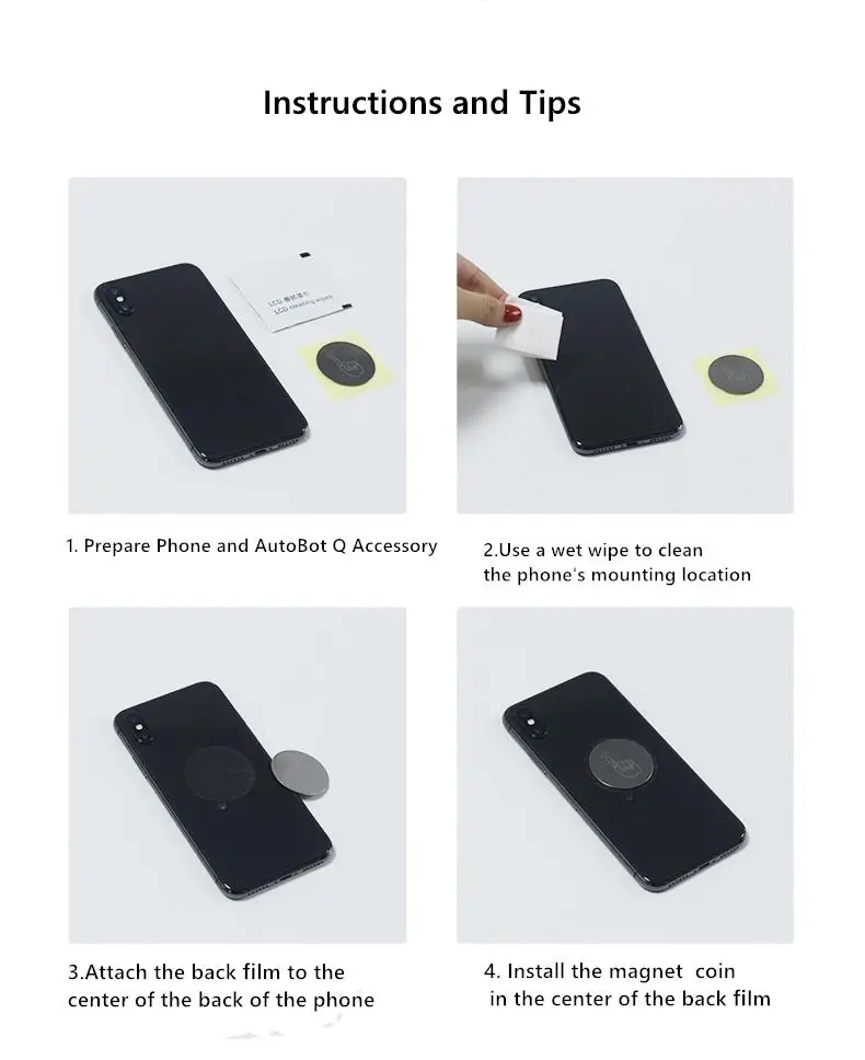 Автомобильный держатель для телефона AutoBot магнитный анодированный алюминиевый