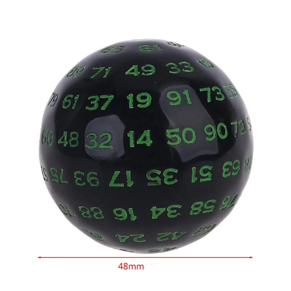 100 боковых полигедрических игральных костей D100 многосторонние Акриловые Кубики