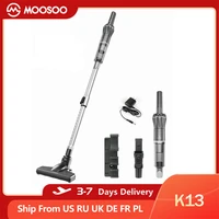 moosoo k13 2 in 1 cordless stick vacuum cleaner 13kpa suction 120w power lightweight handheld wireless car dust collector