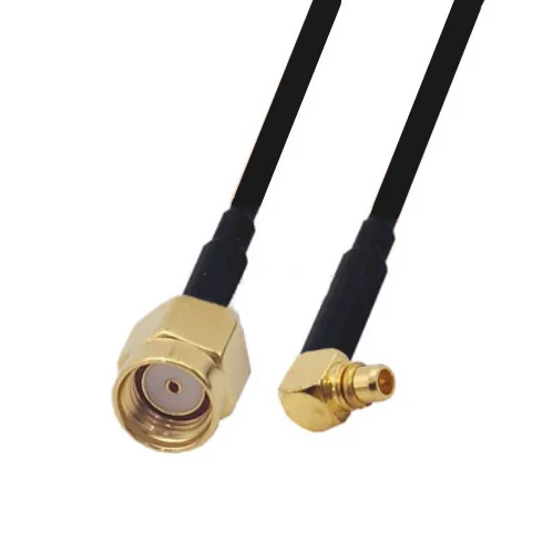 

RG174 Cable RP-SMA Male to MMCX Male Right Angle Extension Coax Jumper Pigtail WIFI Router Antenna RF Coaxial Cable