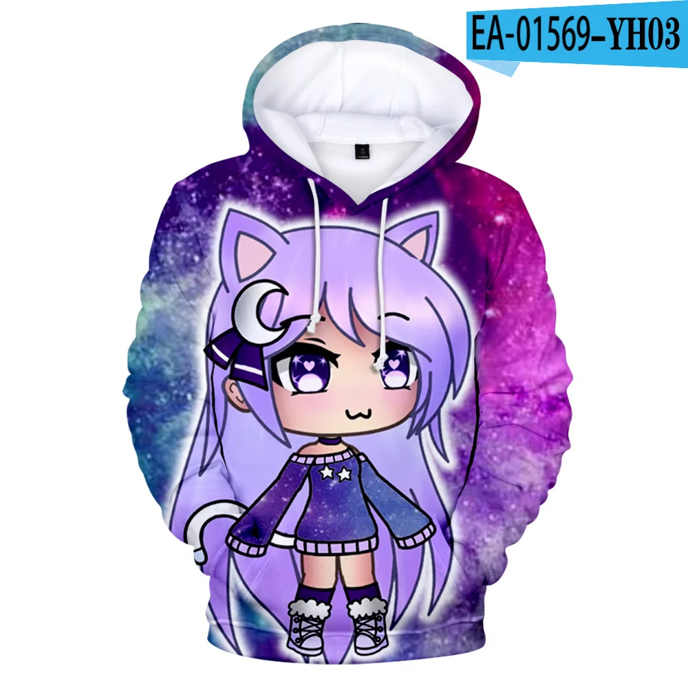 

Anime Game Gacha Life Hoodie Sweatshirt Men/women Unisex 3D Hoodies Fashion Streetwear Boys/girls Long Sleeve Gacha Life Coat