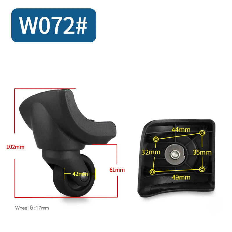 Luggage Reel Wheel Aviation Toolbox Universal Pulley Aircraft Wheel Maintenance Shock Absorption 20 Inch 26 Inch