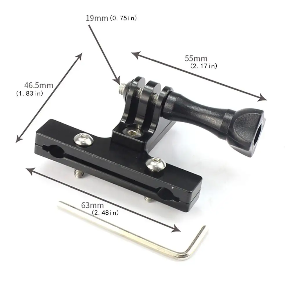

Bicycle Saddle Rail Seat Lock Mount Stabilizer Aluminium with Thumb Knob Screw For Gopro Hero 2 3 3+ 4 Camera SJ4000 FS F13157