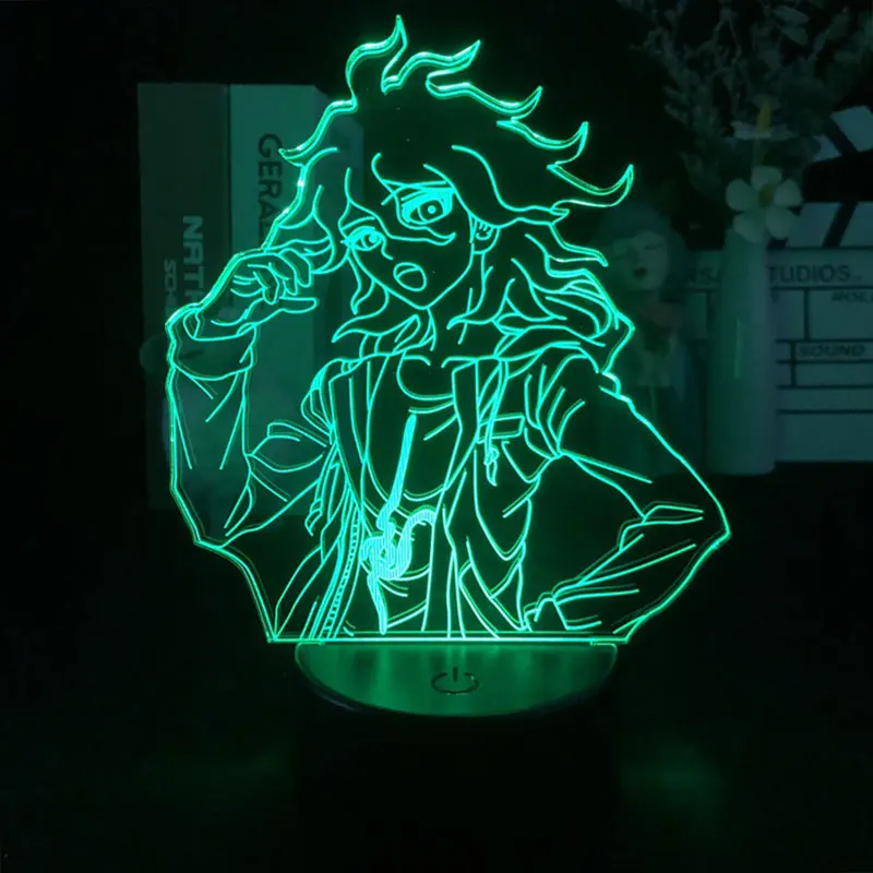 

3D Night Light Alarm Clock Base Lamp Directly Supply 3d Lamp Danganronpa Nagito Komaeda Manga Japanese Anime Dropship Present