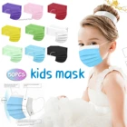 10-50 шт., одноразовые маски для детей, 3 слоя