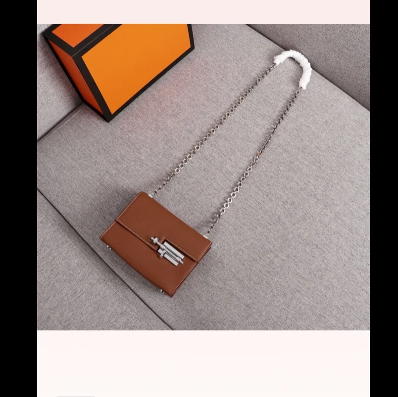 

2021 top designer fashion brand designer bag latch bag ladies handbag leather chain bag