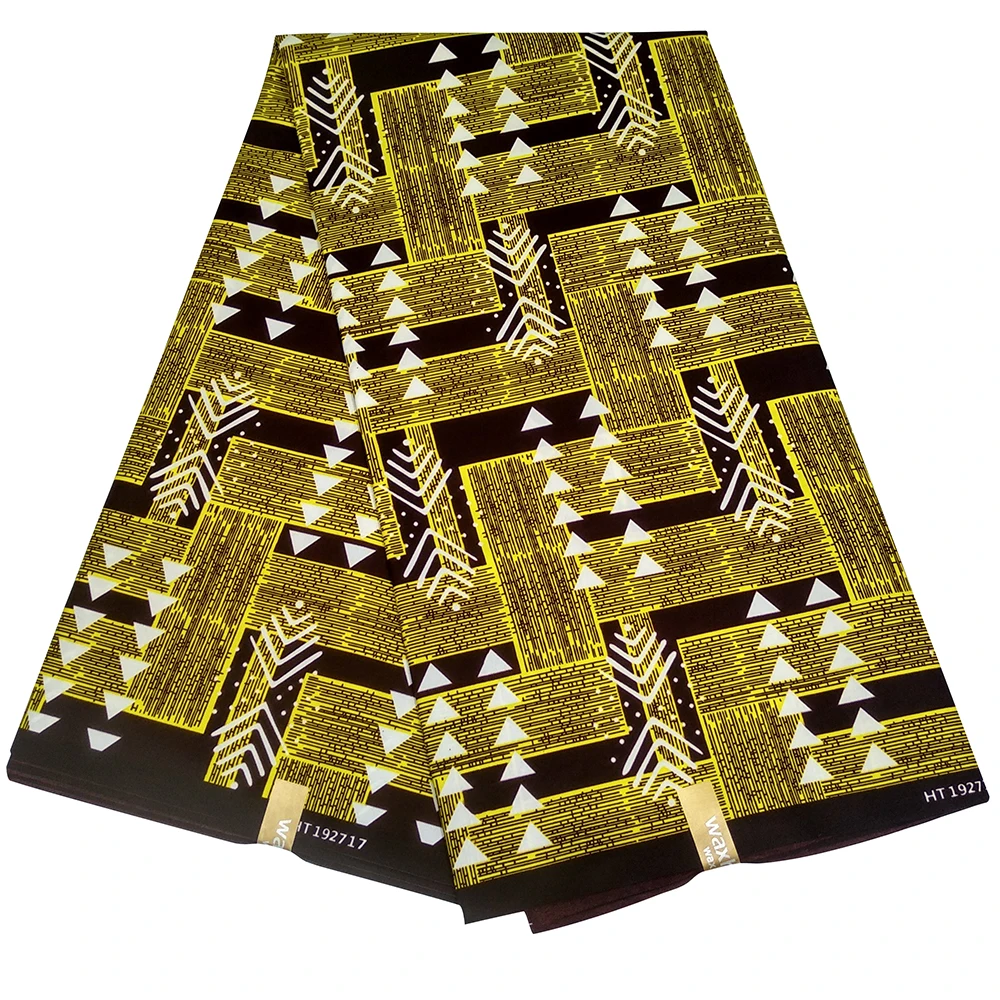 Африканская ткань с принтом из натурального воска Анкары дешевая