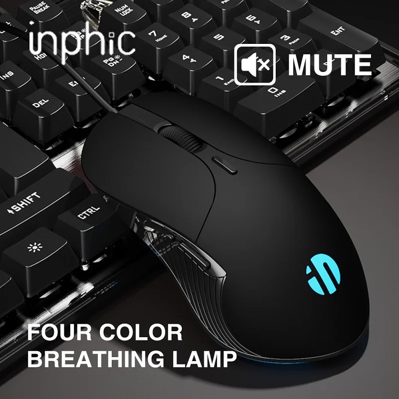 

Profession Wired Gaming Mouse 6 Buttons 4800 DPI LED Optical USB Computer Mouse For PC laptop