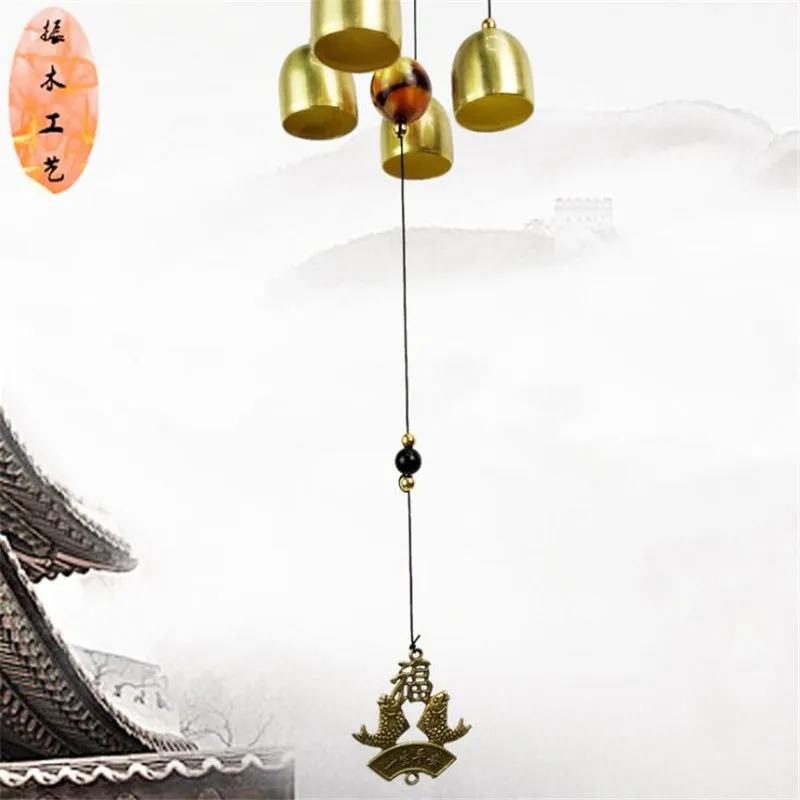 

1Pc Bedroom Pendant Wind Chimes Chinese Bells Lucky Feng Shui Hanging Wind Chimes Hanging Ornaments Yard Garden Decor Supplies
