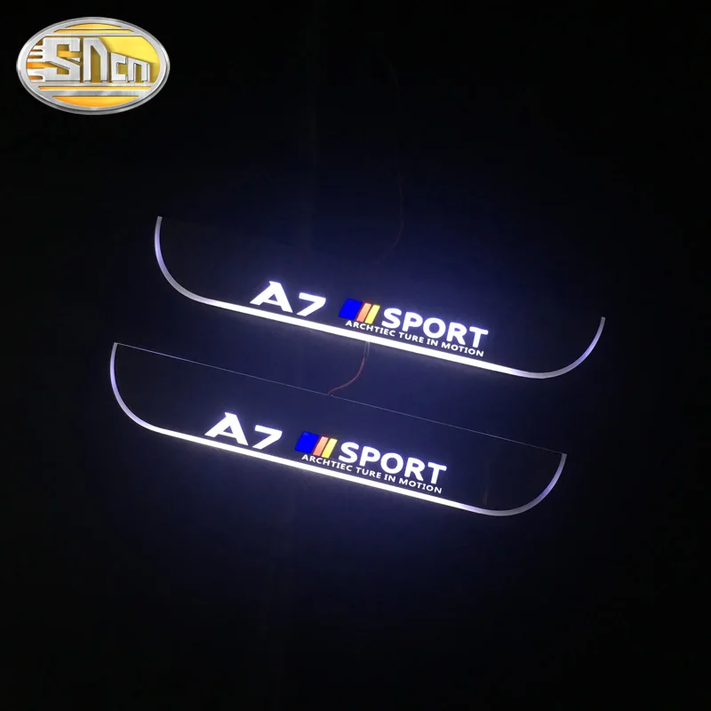SNCN Автомобильный светодиодный дверной порог для Audi A7 C7 RS7 седан 2009 2019 ультра