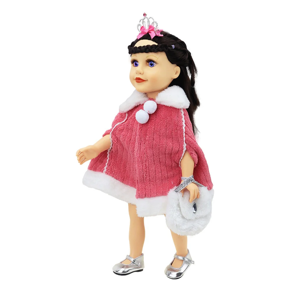 

Doll clothes casual baby dress for 45cm american doll and 43cm toy Bald head new born doll accessories