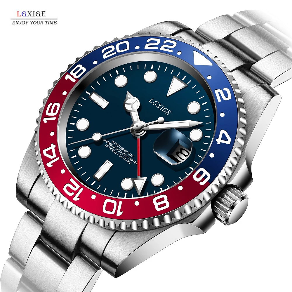 Часы наручные автоматические мужские механические Роскошные водонепроницаемые