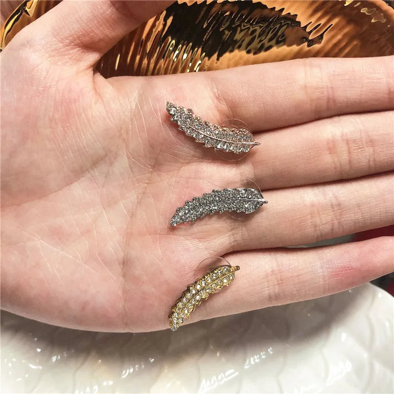 

Luxury Marquise Zircon Women Wedding Earring Gorgeous Leaf Shape Charm Top Quality Gold Silver Color Lady Stud Earrings Jewelry
