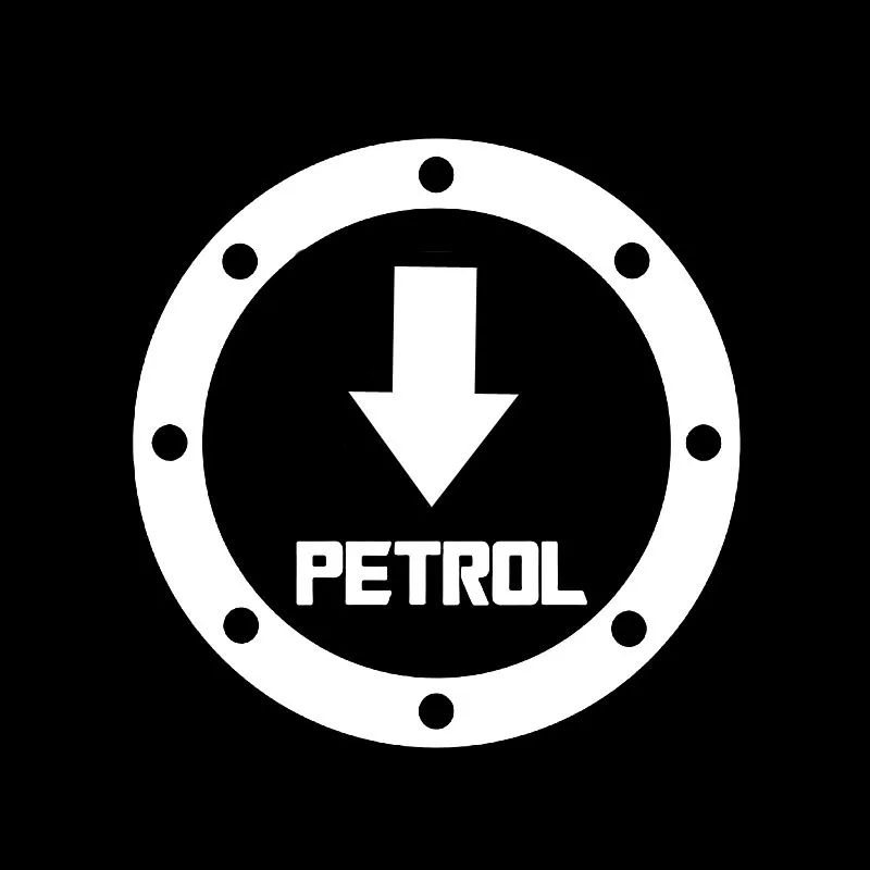 

Car Sticker Logo Personalized Gasoline Black/white Quality Waterproof PVC Decal Code Planning Sticker 12.8cm * 12.8cm