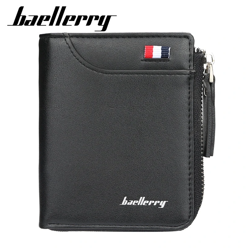 

Seagloca Men Wallet PU Leather Card Holder Man Luxury Short Wallet Purse Zipper Wallets Casual Standard Wallets、