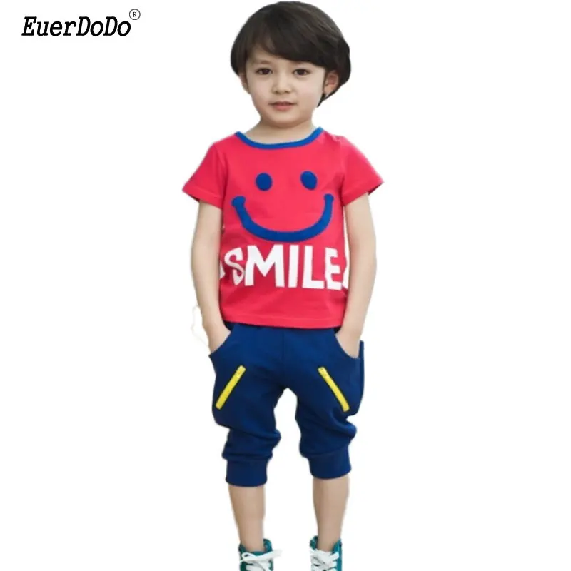 

Хлопковые комплекты одежды для мальчиков, летняя футболка для мальчиков, комплекты одежды для детей, детские спортивные костюмы, детский сп...