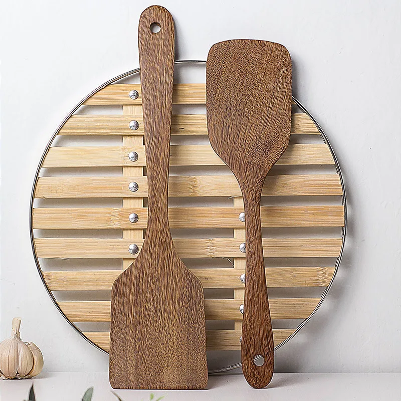 

Thailand Teak Natural Wood Tableware Spoon Non-stick Pan Rice Spoon Long Rice Colander Kitchen Cooking Tool