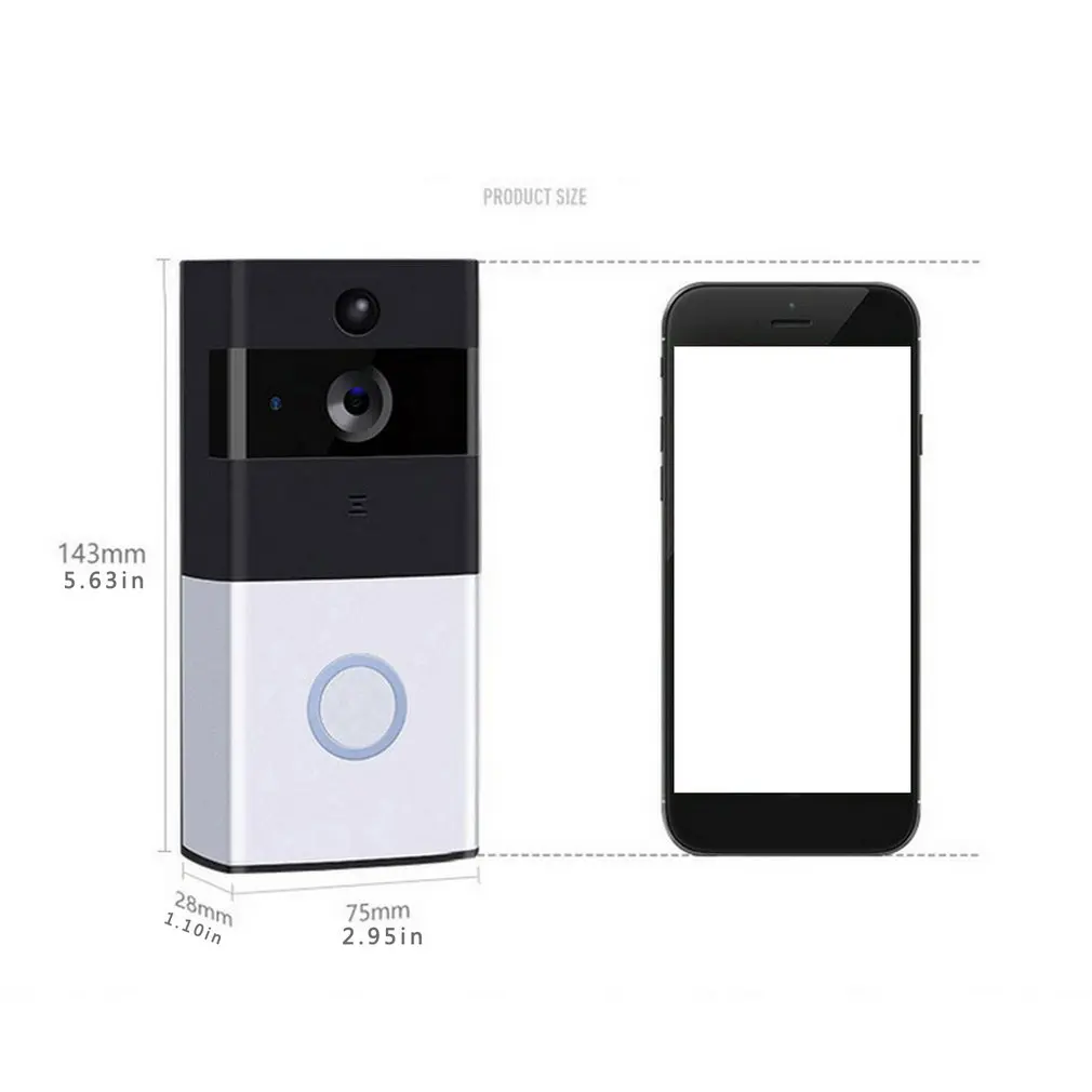 

Home Alarm Smart Wifi Video Doorbell Wireless Video Intercom Doorbell Mobile Phone Remote Video Doorbell