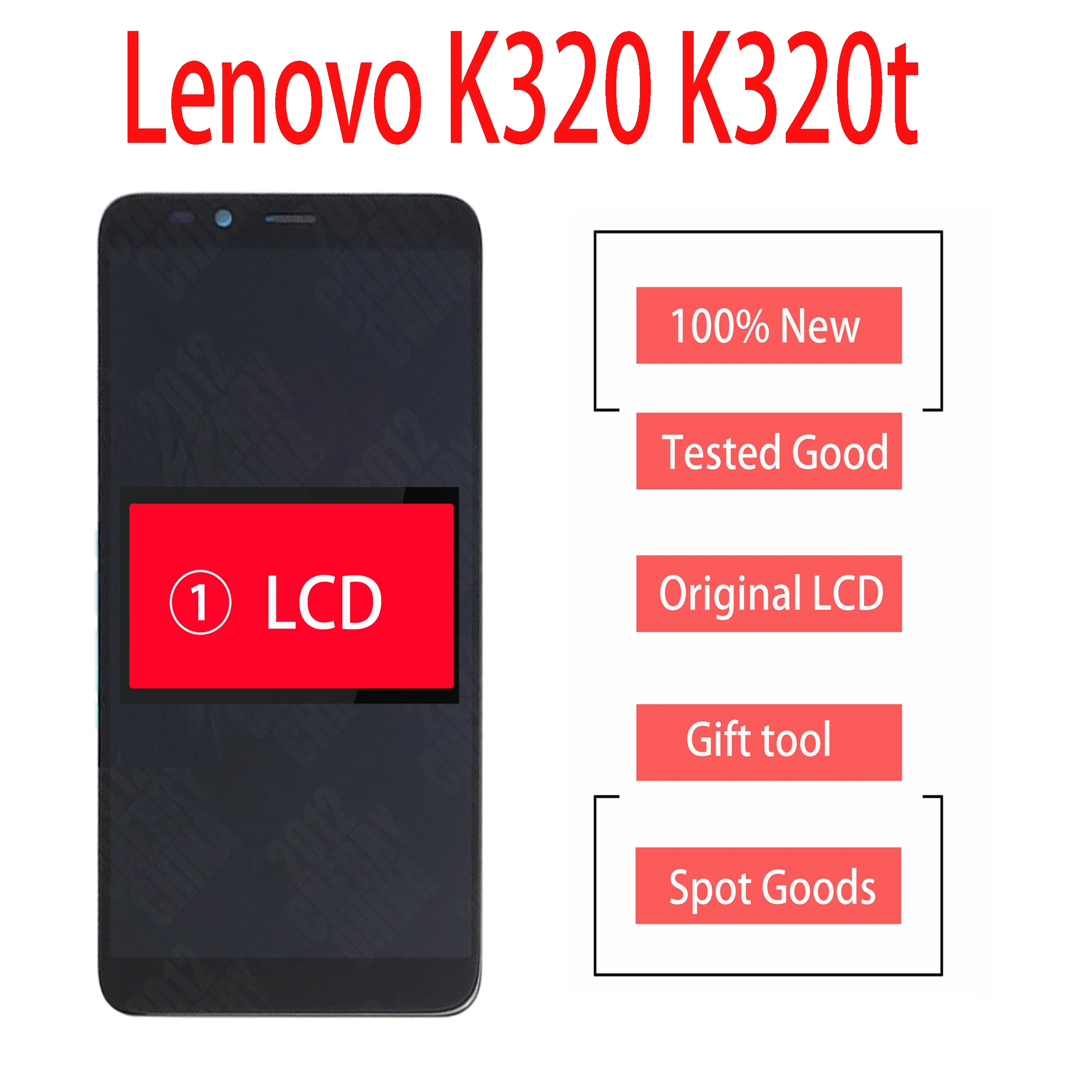 ЖК-дисплей и дигитайзер сенсорного экрана в сборе для Lenovo K320 K320T 5 7 дюйма с